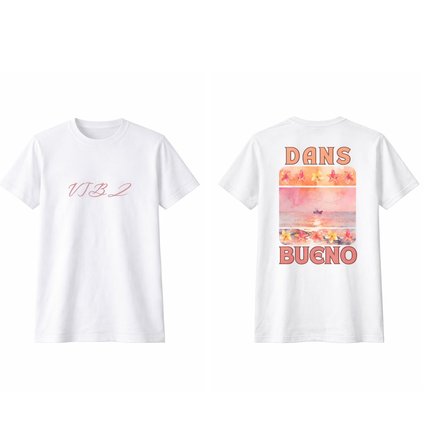 T-Shirt "Dans Bueno" – Tropical Sunset Edition
